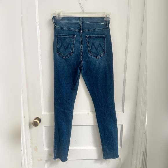 MOTHER The Stash Swooner High Rise Ankle Skinny Jeans Chick Flick $248 Size 27 - Picture 4 of 5